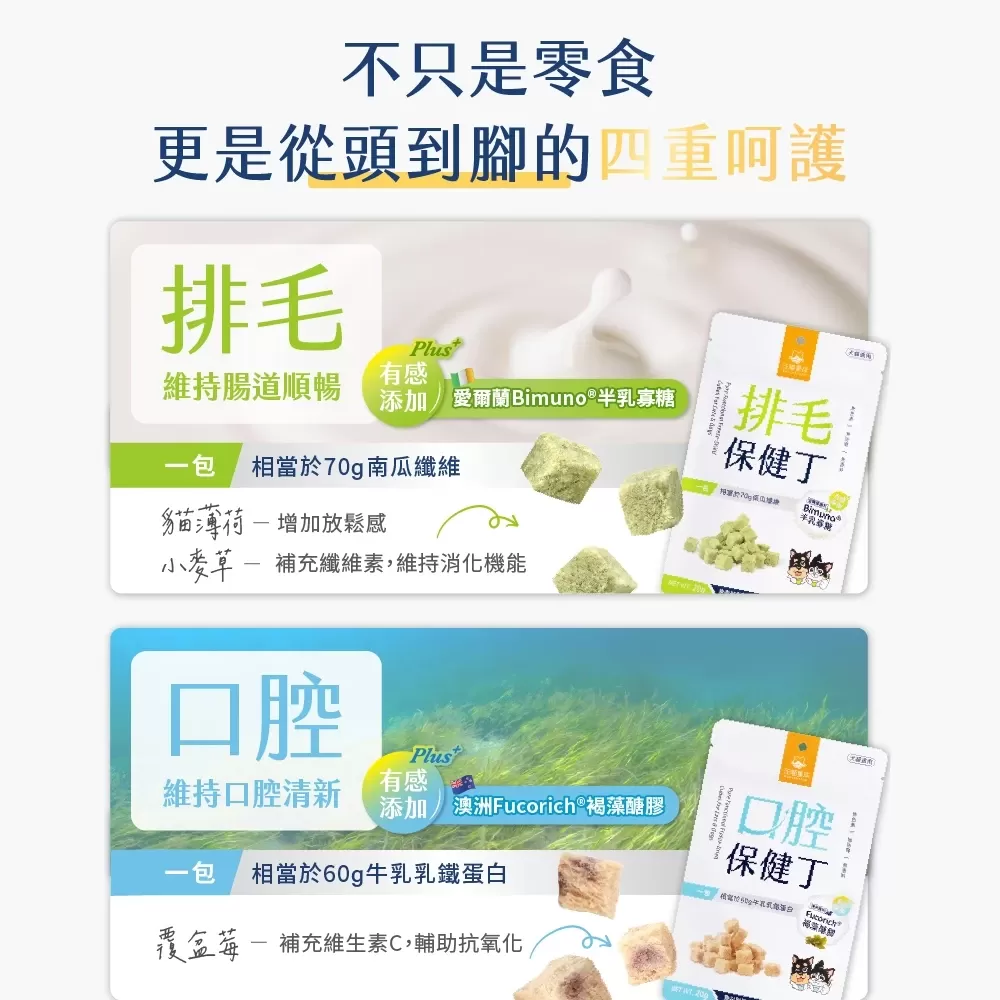 汪喵星球  機能保健丁  犬貓凍乾保健零食 保健品 貓狗 零食 貓零食 狗零食 寵物保健 凍乾零食商品介紹-1-6