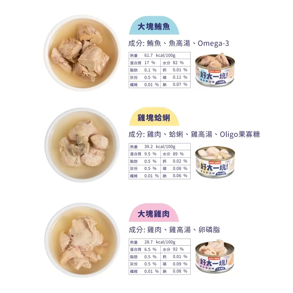 heromama  好大一塊副食罐 原肉燉湯罐 80g 單罐 副食罐 貓副食罐 狗副食罐商品介紹-1-7
