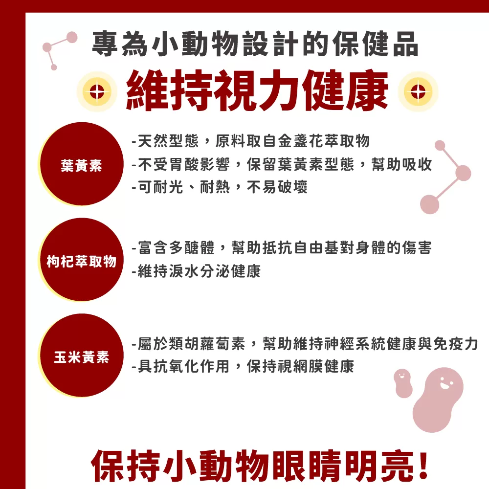 信元 護眼寶  鼠貂 兔用 護眼 營養配方 60g/罐 玉米風味商品介紹-1-2